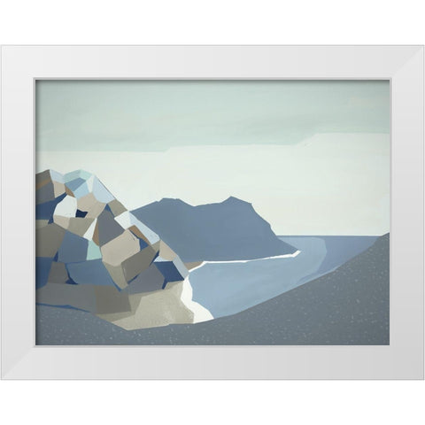 Cradle Mountain White Modern Wood Framed Art Print by Urban Road