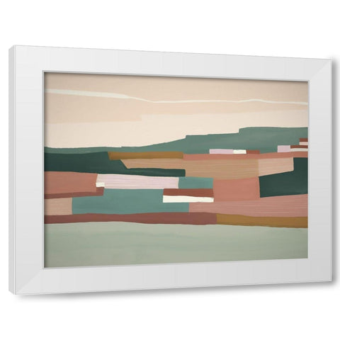 Mount Lofty White Modern Wood Framed Art Print by Urban Road