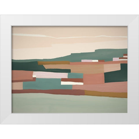 Mount Lofty White Modern Wood Framed Art Print by Urban Road