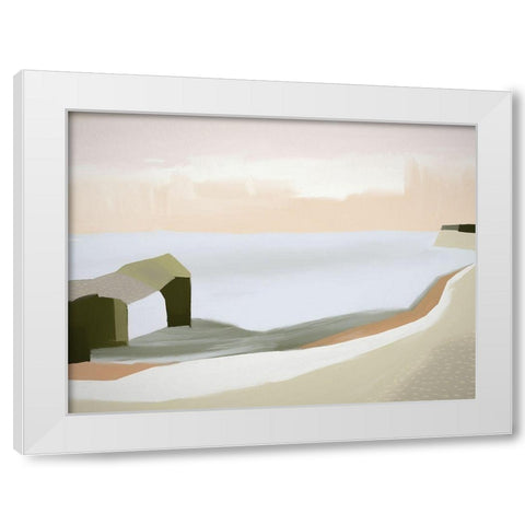 Panorama Point White Modern Wood Framed Art Print by Urban Road