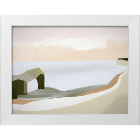 Panorama Point White Modern Wood Framed Art Print by Urban Road