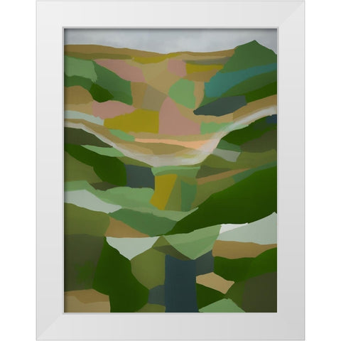 Tablelands White Modern Wood Framed Art Print by Urban Road