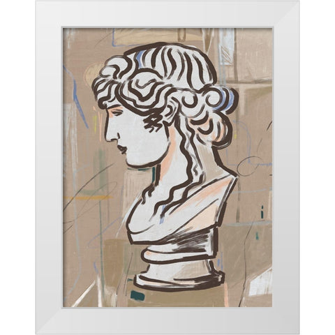 Diana White Modern Wood Framed Art Print by Urban Road