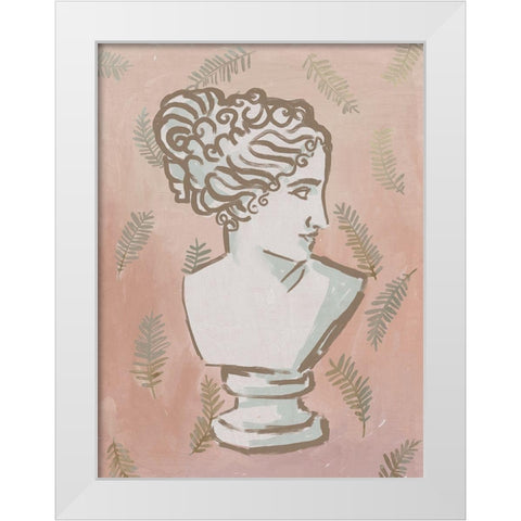 Juno White Modern Wood Framed Art Print by Urban Road