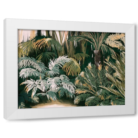 Lifes a Jungle White Modern Wood Framed Art Print by Urban Road