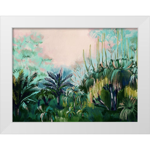 Mystery Island White Modern Wood Framed Art Print by Urban Road