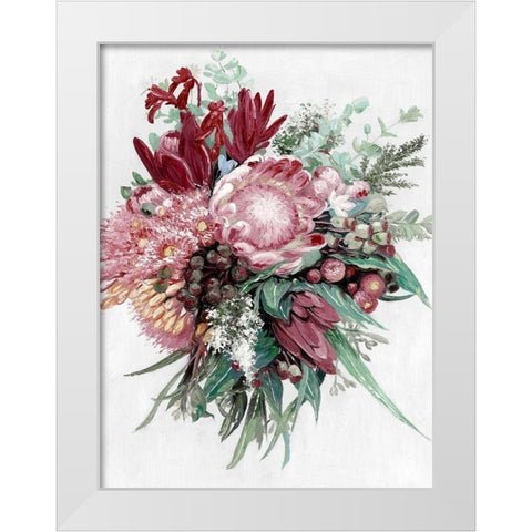 Native Bouquet White Modern Wood Framed Art Print by Urban Road