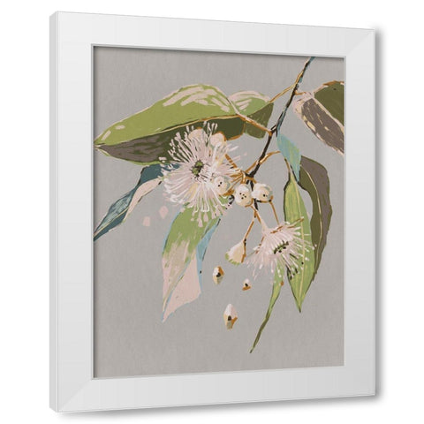 Neutral Flowering Gum II White Modern Wood Framed Art Print by Urban Road