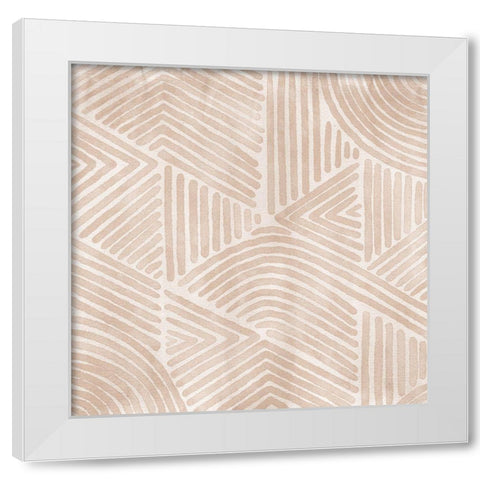 On Repeat IV White Modern Wood Framed Art Print by Urban Road