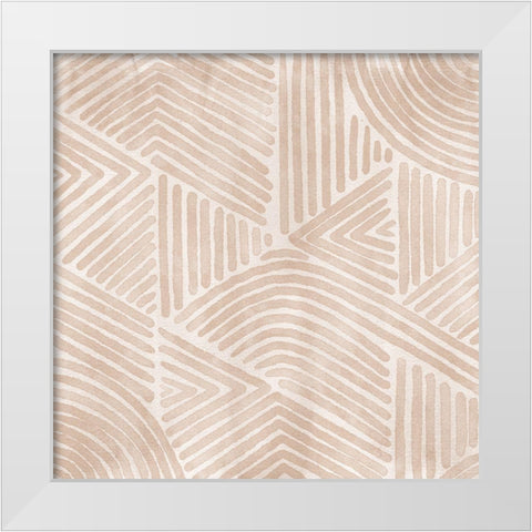 On Repeat IV White Modern Wood Framed Art Print by Urban Road