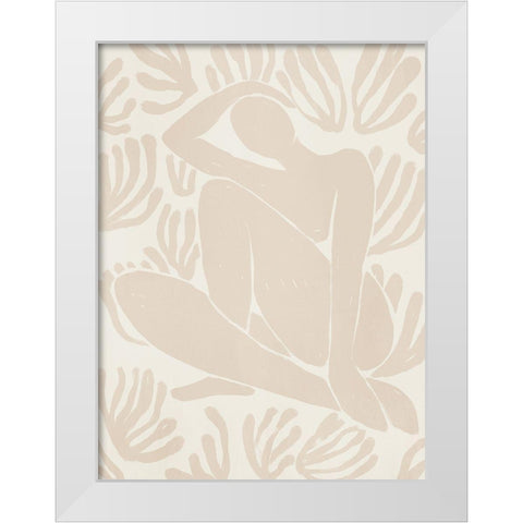 Haleness I White Modern Wood Framed Art Print by Urban Road