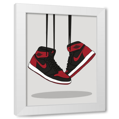 Taking Flight White Modern Wood Framed Art Print by Urban Road