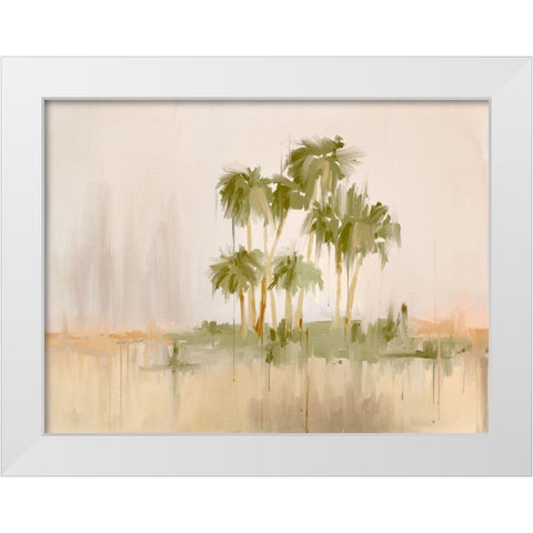 Tropical Sunset III White Modern Wood Framed Art Print by Urban Road