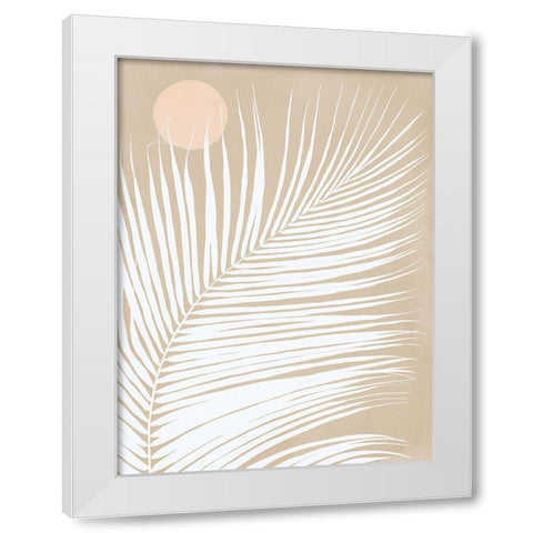 Under the Moonlight I Sand White Modern Wood Framed Art Print by Urban Road