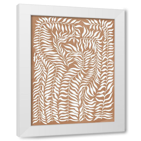 Vineyard Bronze White Modern Wood Framed Art Print by Urban Road