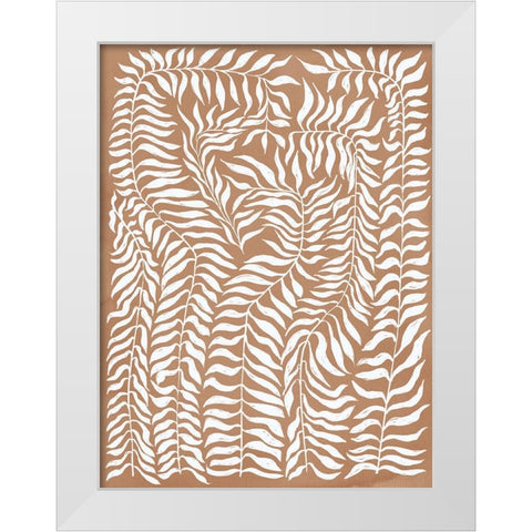 Vineyard Bronze White Modern Wood Framed Art Print by Urban Road