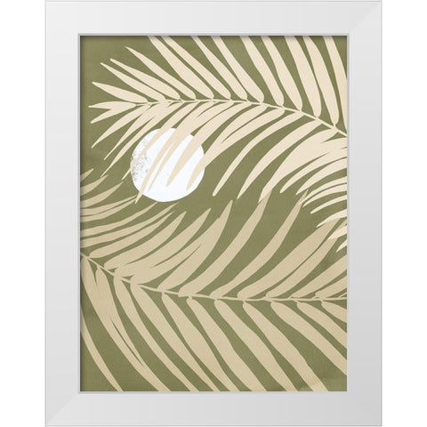 Under the Moonlight II Green White Modern Wood Framed Art Print by Urban Road