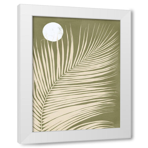 Under the Moonlight I Green White Modern Wood Framed Art Print by Urban Road