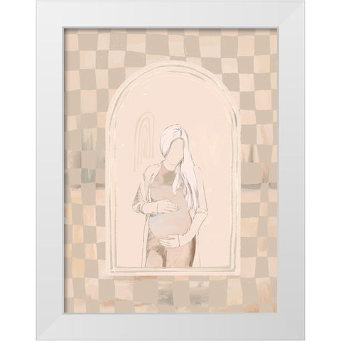 Eager White Modern Wood Framed Art Print by Urban Road