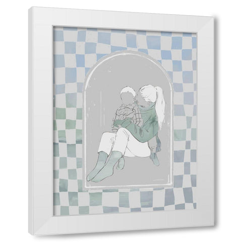 Adore You White Modern Wood Framed Art Print by Urban Road