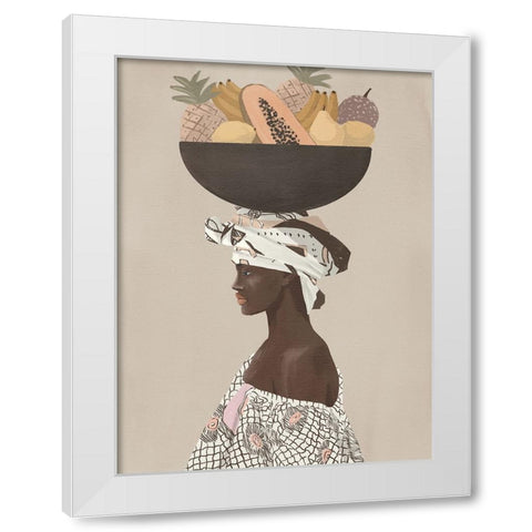 Fuerza White Modern Wood Framed Art Print by Urban Road