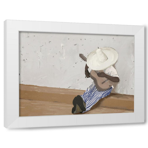 Suenos musicales Landscape White Modern Wood Framed Art Print by Urban Road