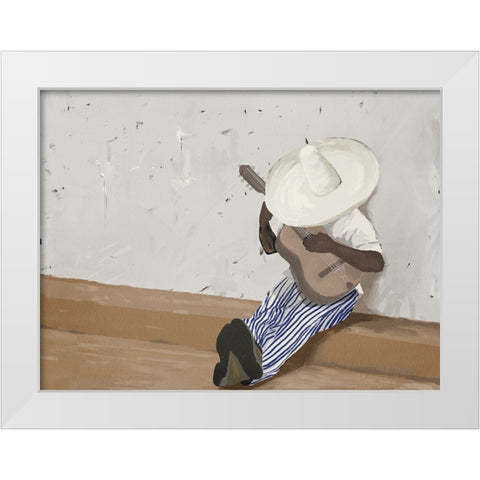 Suenos musicales Landscape White Modern Wood Framed Art Print by Urban Road