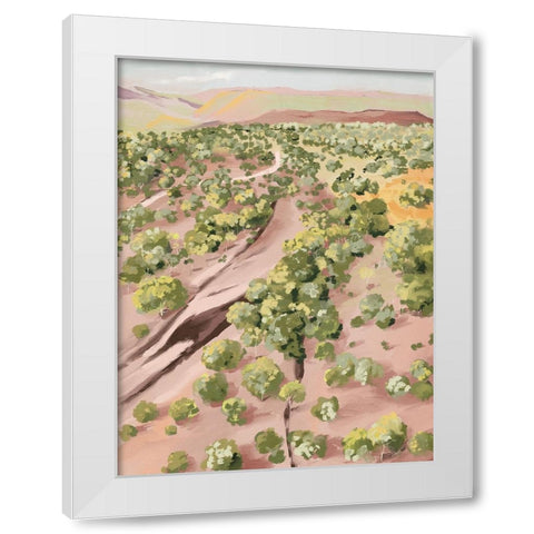 Over The Hill White Modern Wood Framed Art Print by Urban Road