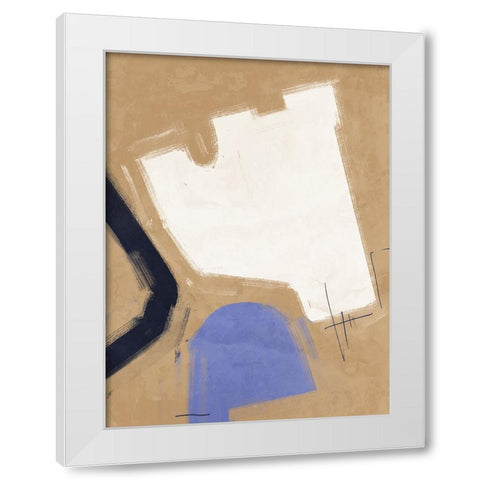 Open-Minded Light Brown White Modern Wood Framed Art Print by Urban Road