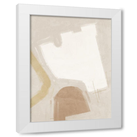 Open-Minded Neutral White Modern Wood Framed Art Print by Urban Road