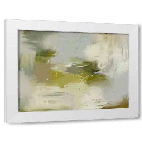 Evergreen White Modern Wood Framed Art Print by Urban Road