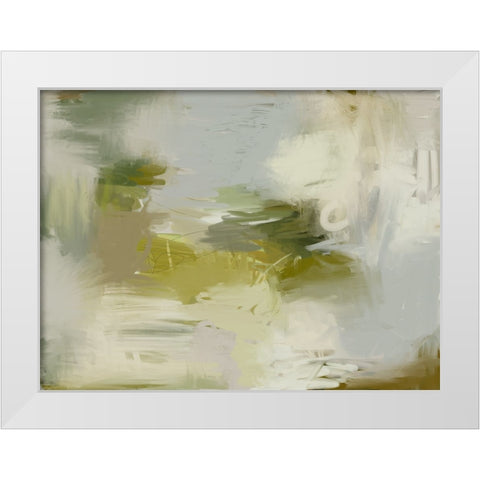 Evergreen White Modern Wood Framed Art Print by Urban Road