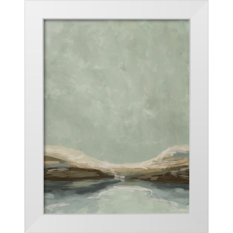 Afternoon Stroll White Modern Wood Framed Art Print by Urban Road