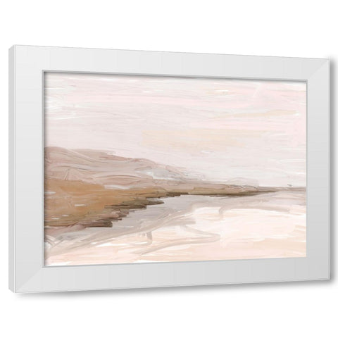 Sundown White Modern Wood Framed Art Print by Urban Road