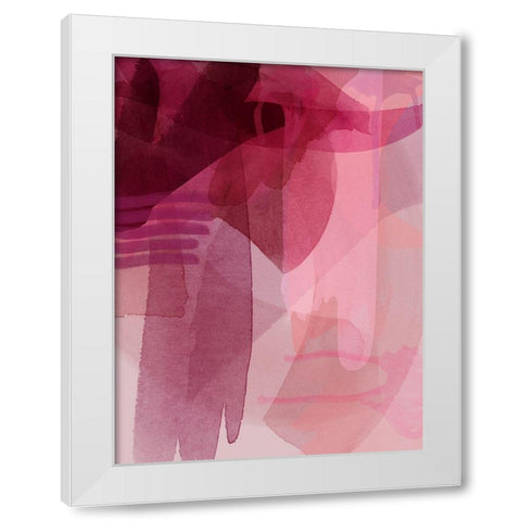 Merlot White Modern Wood Framed Art Print by Urban Road