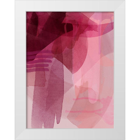 Merlot White Modern Wood Framed Art Print by Urban Road