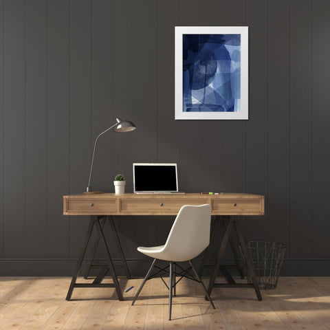 Azul White Modern Wood Framed Art Print by Urban Road