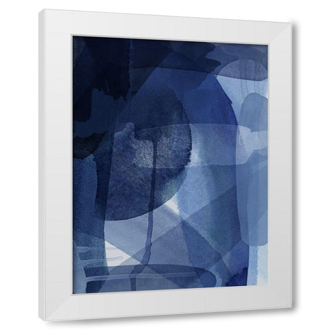 Azul White Modern Wood Framed Art Print by Urban Road
