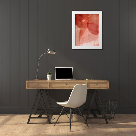 Dorado White Modern Wood Framed Art Print by Urban Road