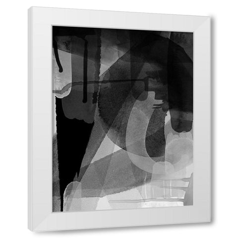 Lampblack White Modern Wood Framed Art Print by Urban Road