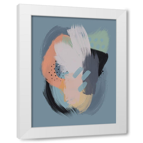 Celestial Sky White Modern Wood Framed Art Print by Urban Road