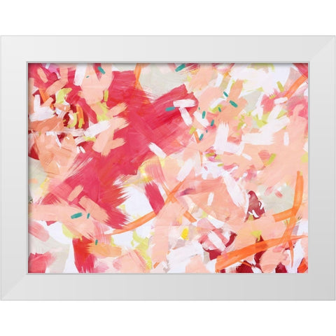 Coral Cove White Modern Wood Framed Art Print by Urban Road