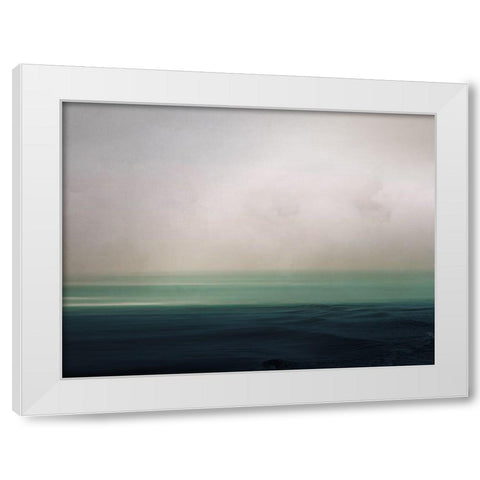 Quiet Caspian White Modern Wood Framed Art Print by Urban Road