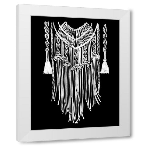 Wanderer Mono White Modern Wood Framed Art Print by Urban Road