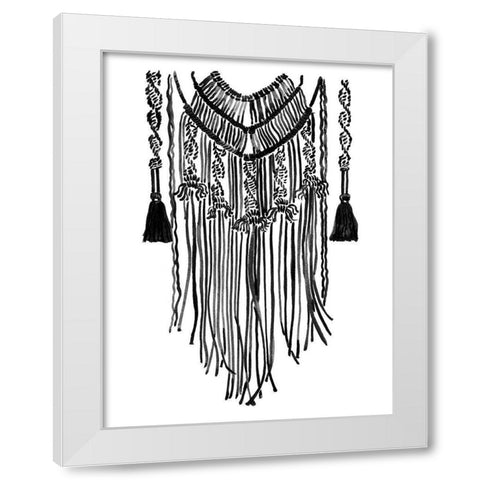 Wanderer Charcoal White Modern Wood Framed Art Print by Urban Road