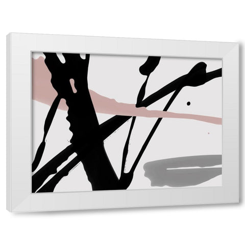 Ardor White Modern Wood Framed Art Print by Urban Road