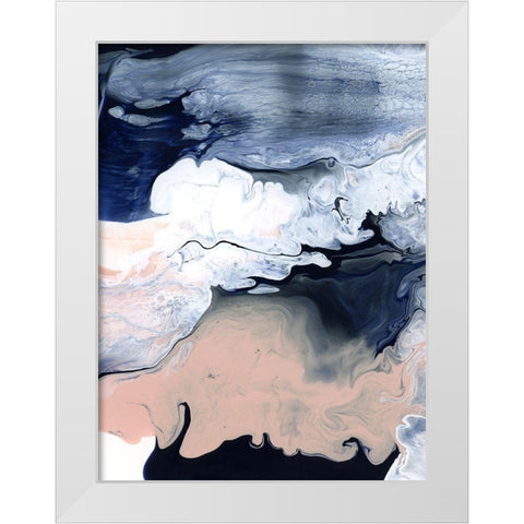 Aegina White Modern Wood Framed Art Print by Urban Road