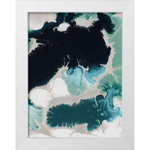 Maui White Modern Wood Framed Art Print by Urban Road