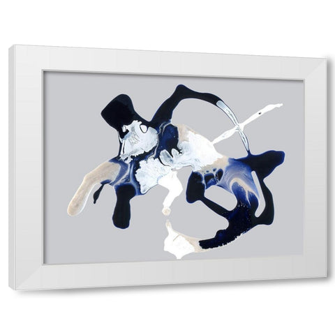 Blue Velvet White Modern Wood Framed Art Print by Urban Road