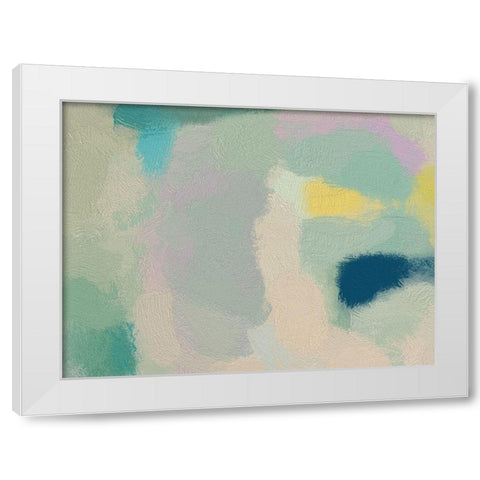 Twist of Lime White Modern Wood Framed Art Print by Urban Road